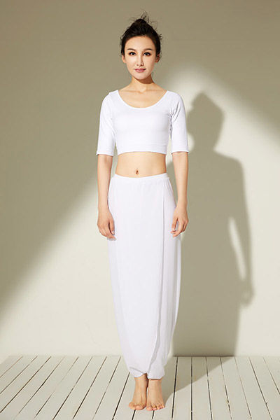 JFB15717 白色上衣+ML15270 白色裤子