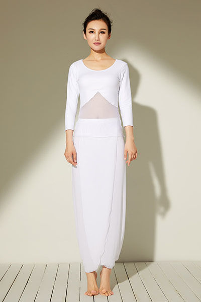 JSB17805 白色上衣+ML15270 白色裤子