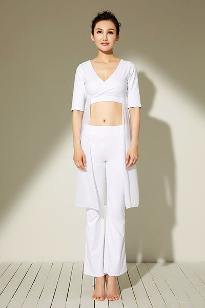 JFB17813 白色上衣+JL16882 白色裤子