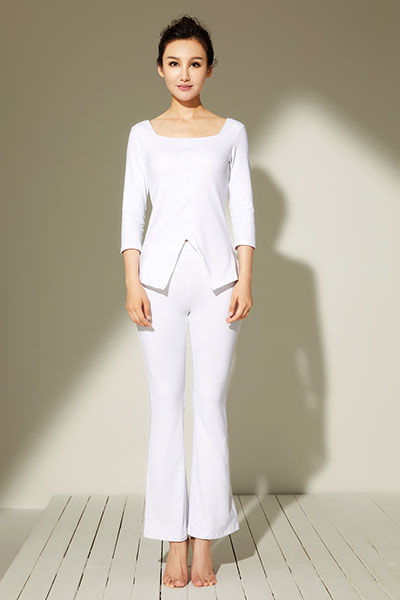 JSB17825 白色上衣+JL17120 白色裤子