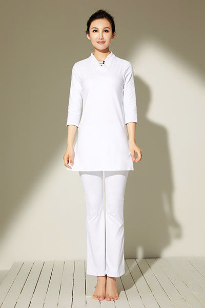 JSB17831 白色上衣+JL17120 白色裤子