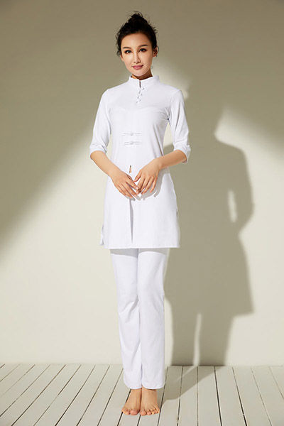 JFB17101 白色上衣+JL17132 白色裤子